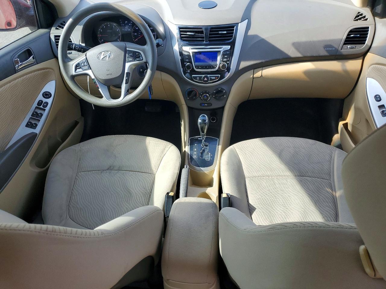 2014 Hyundai Accent Gls Red vin: KMHCU4AE3EU620324