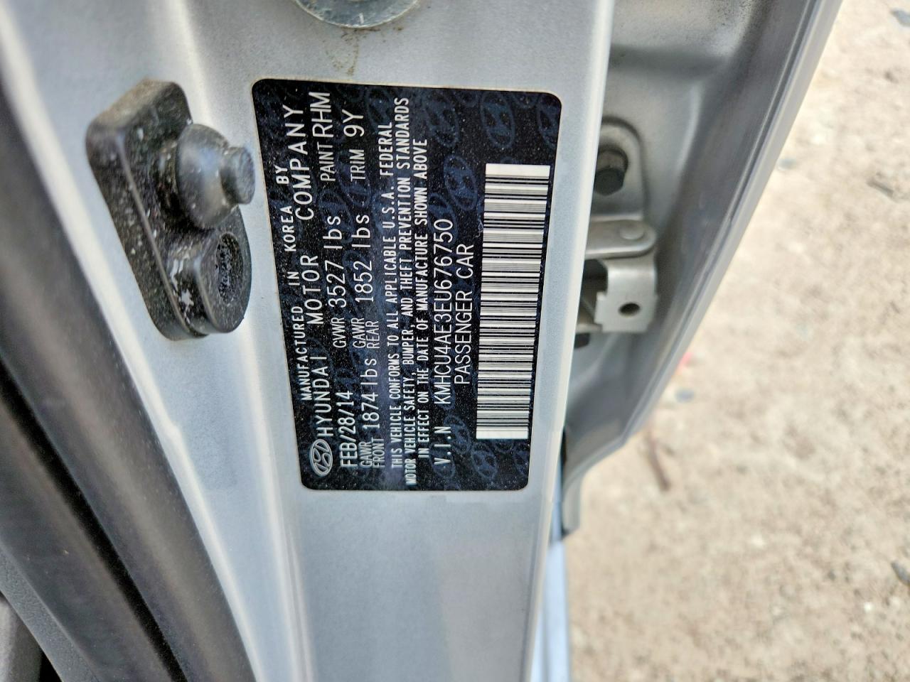 2014 Hyundai Accent Gls Silver vin: KMHCU4AE3EU676750