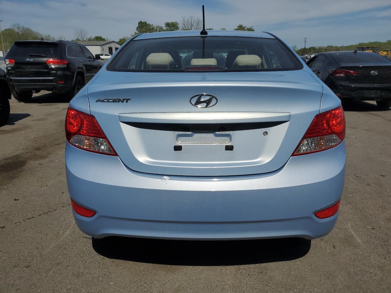 2014 Hyundai Accent Gls Blue vin: KMHCU4AE3EU699770