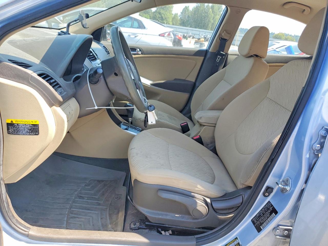 2012 Hyundai Accent Gls Blue vin: KMHCU4AE4CU048080