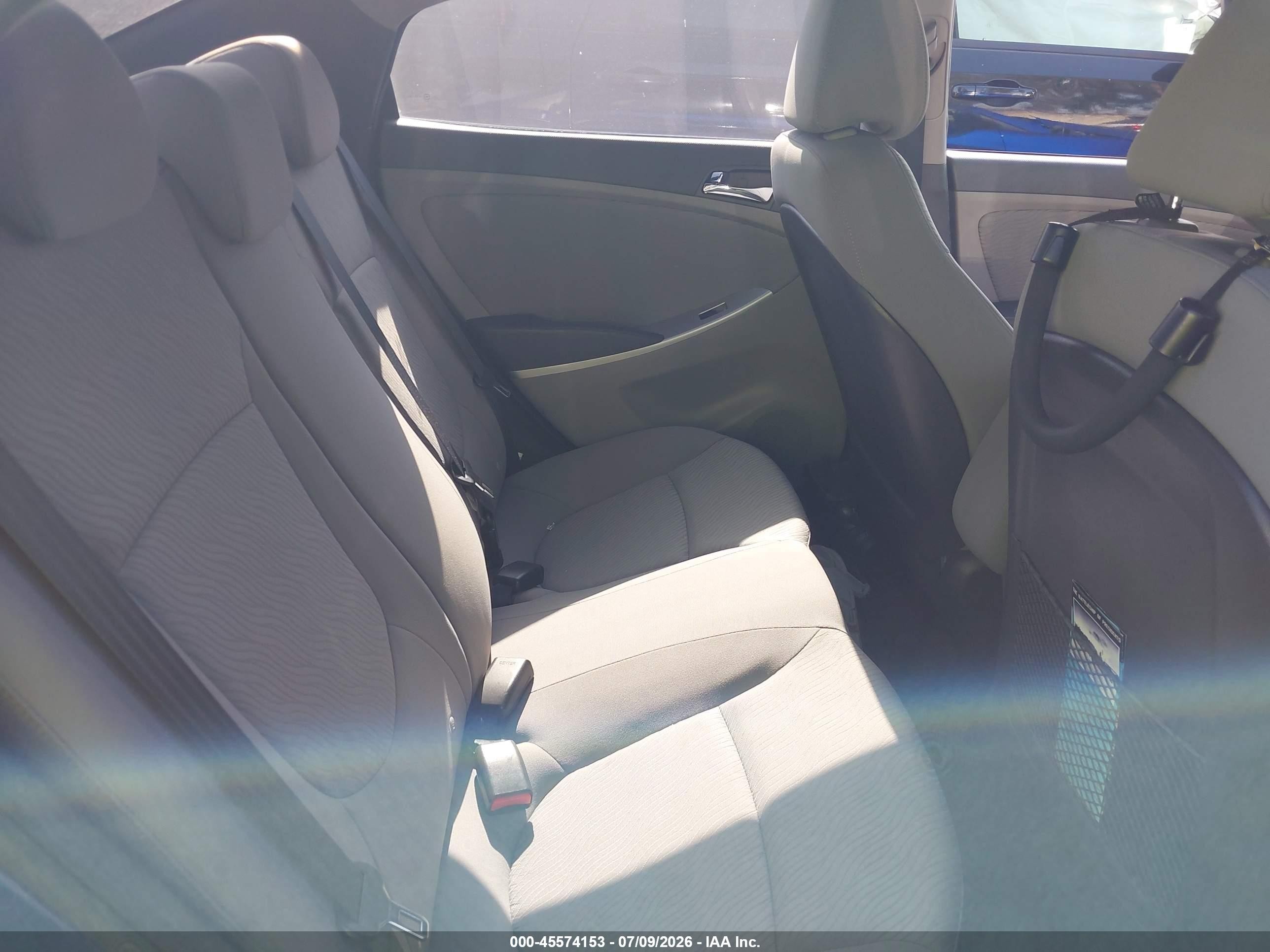 2012 Hyundai Accent Gls Blue vin: KMHCU4AE4CU139043