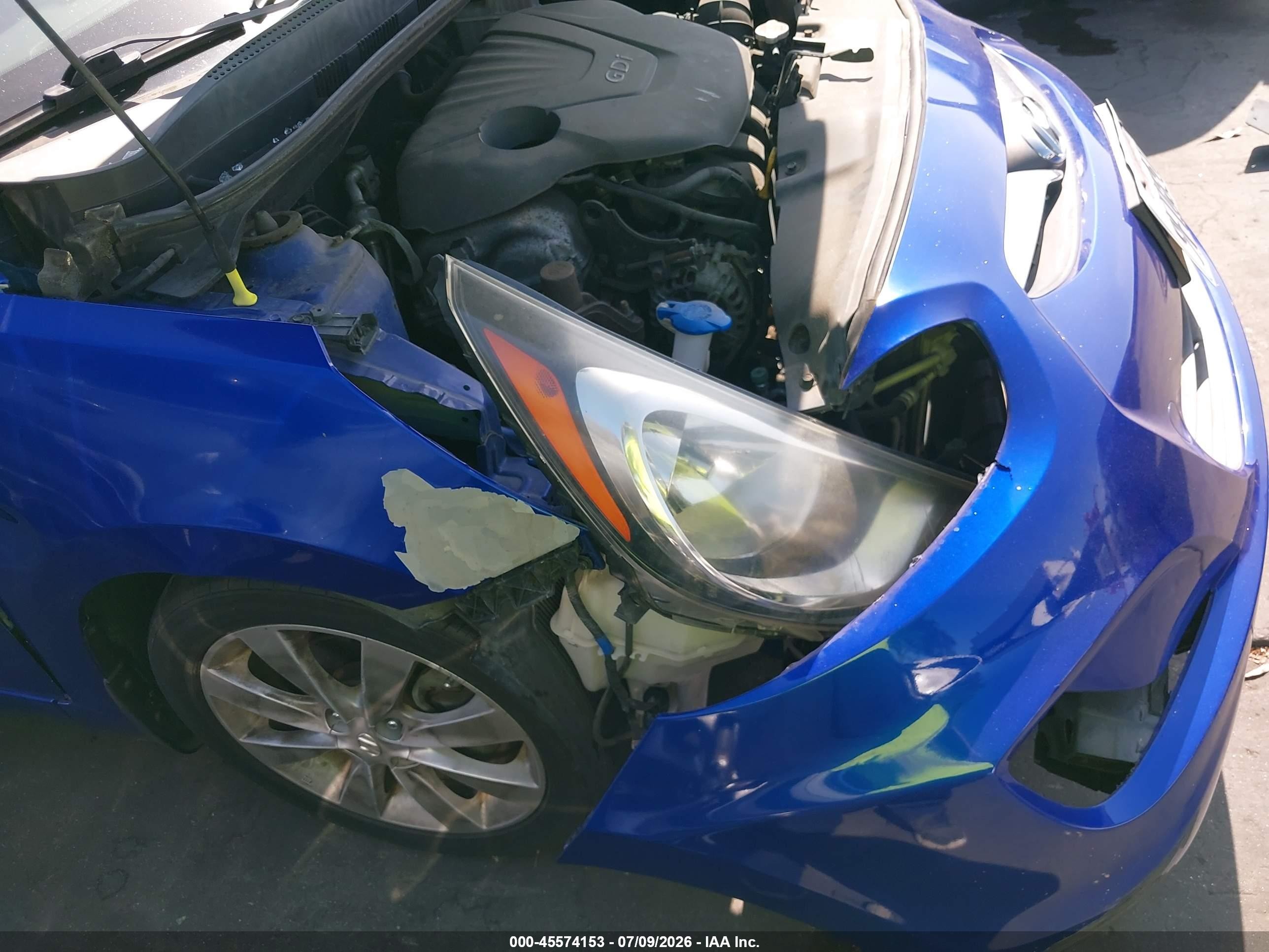 2012 Hyundai Accent Gls Blue vin: KMHCU4AE4CU139043