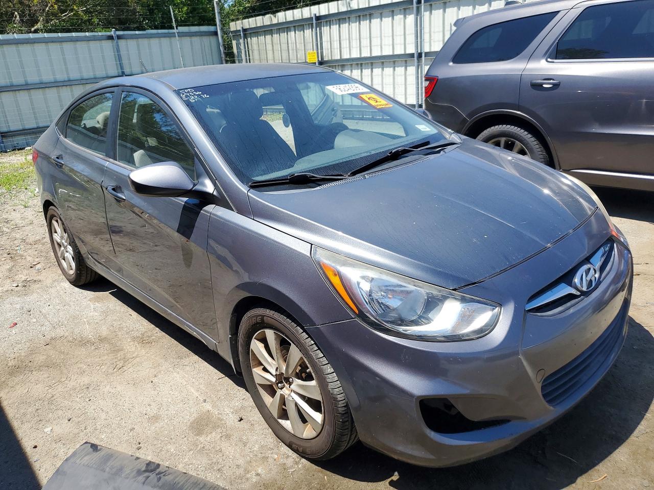 2012 Hyundai Accent Gls Gray vin: KMHCU4AE4CU226151