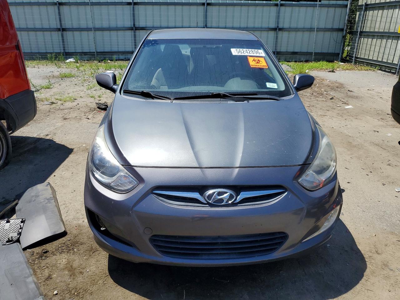 2012 Hyundai Accent Gls Gray vin: KMHCU4AE4CU226151