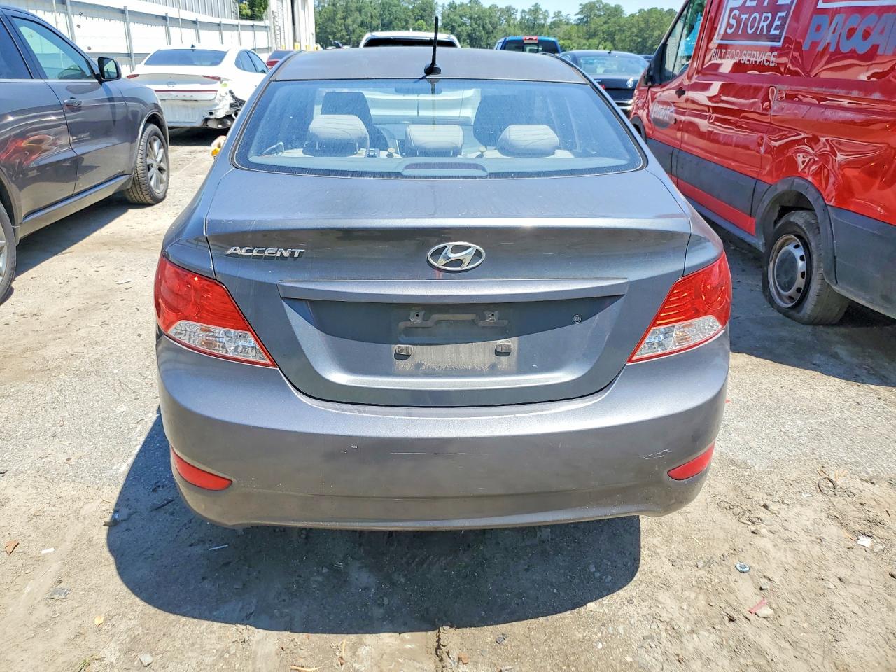 2012 Hyundai Accent Gls Gray vin: KMHCU4AE4CU226151