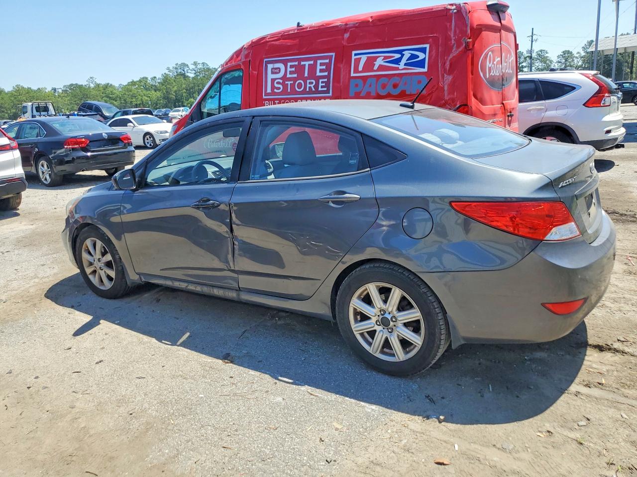 2012 Hyundai Accent Gls Gray vin: KMHCU4AE4CU226151