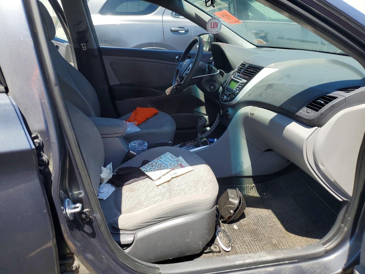 2012 Hyundai Accent Gls Gray vin: KMHCU4AE4CU226151