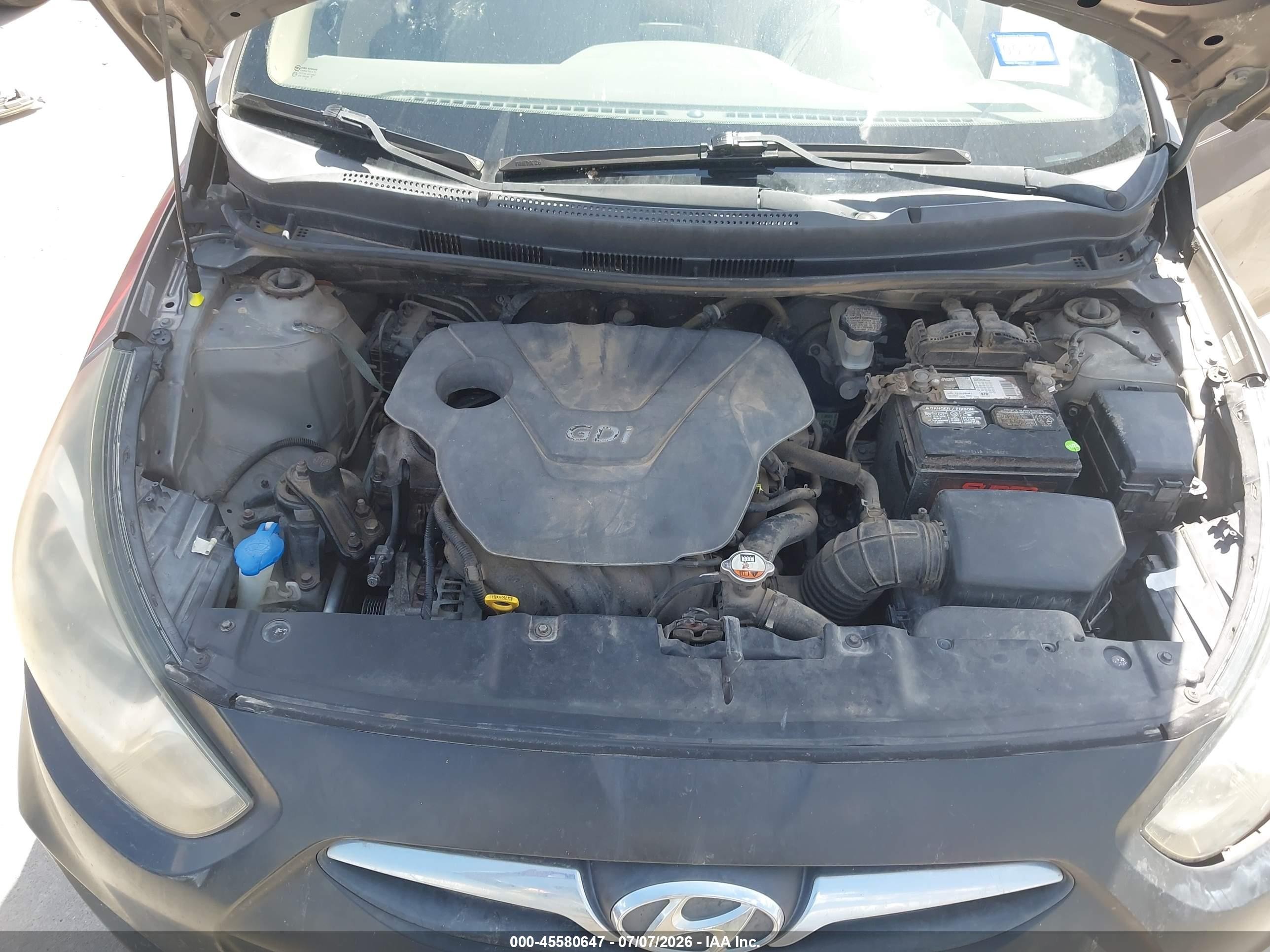 2013 Hyundai Accent Gls Dark Brown vin: KMHCU4AE4DU313310
