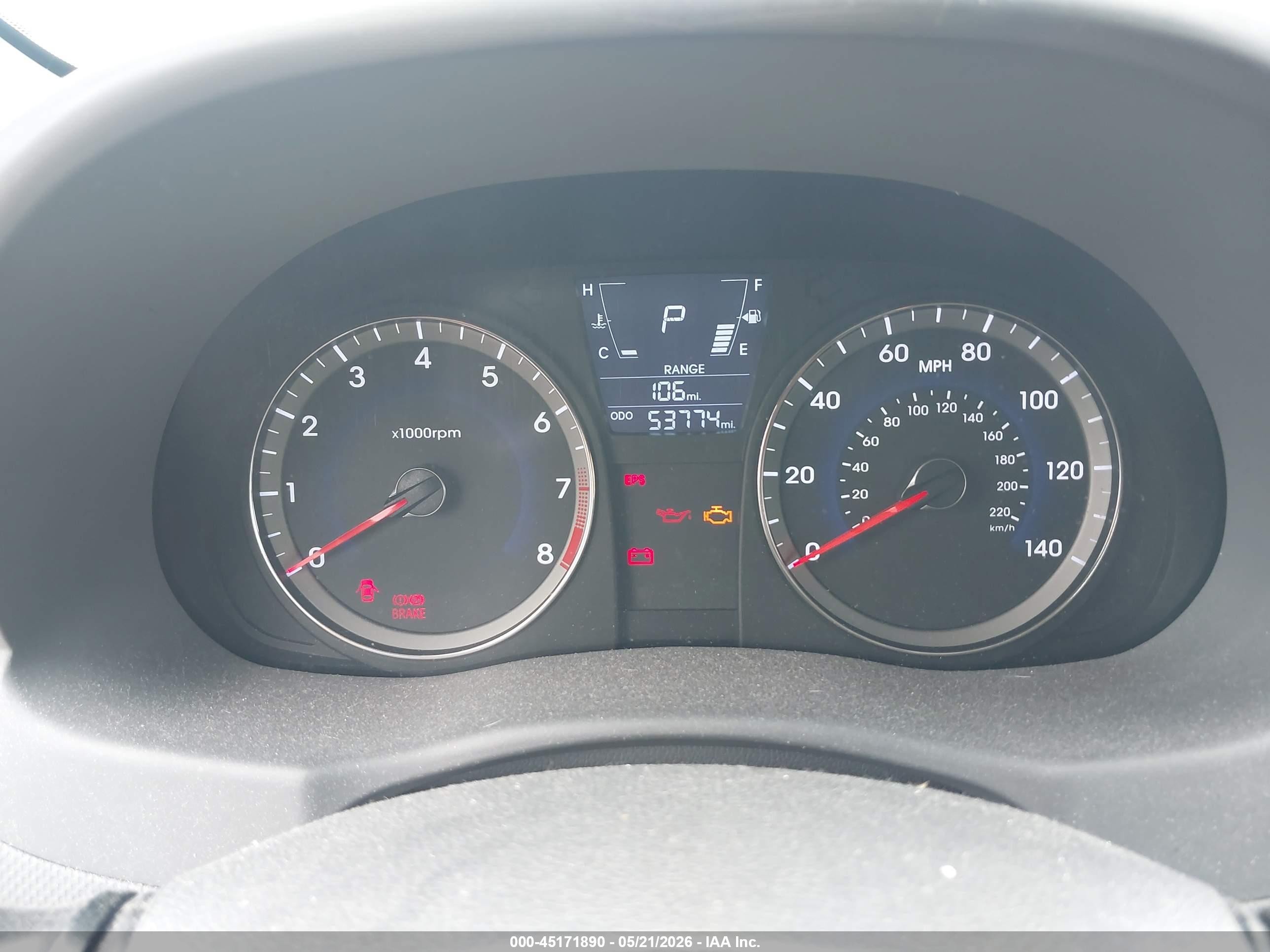 2013 Hyundai Accent Gls Blue vin: KMHCU4AE4DU378383