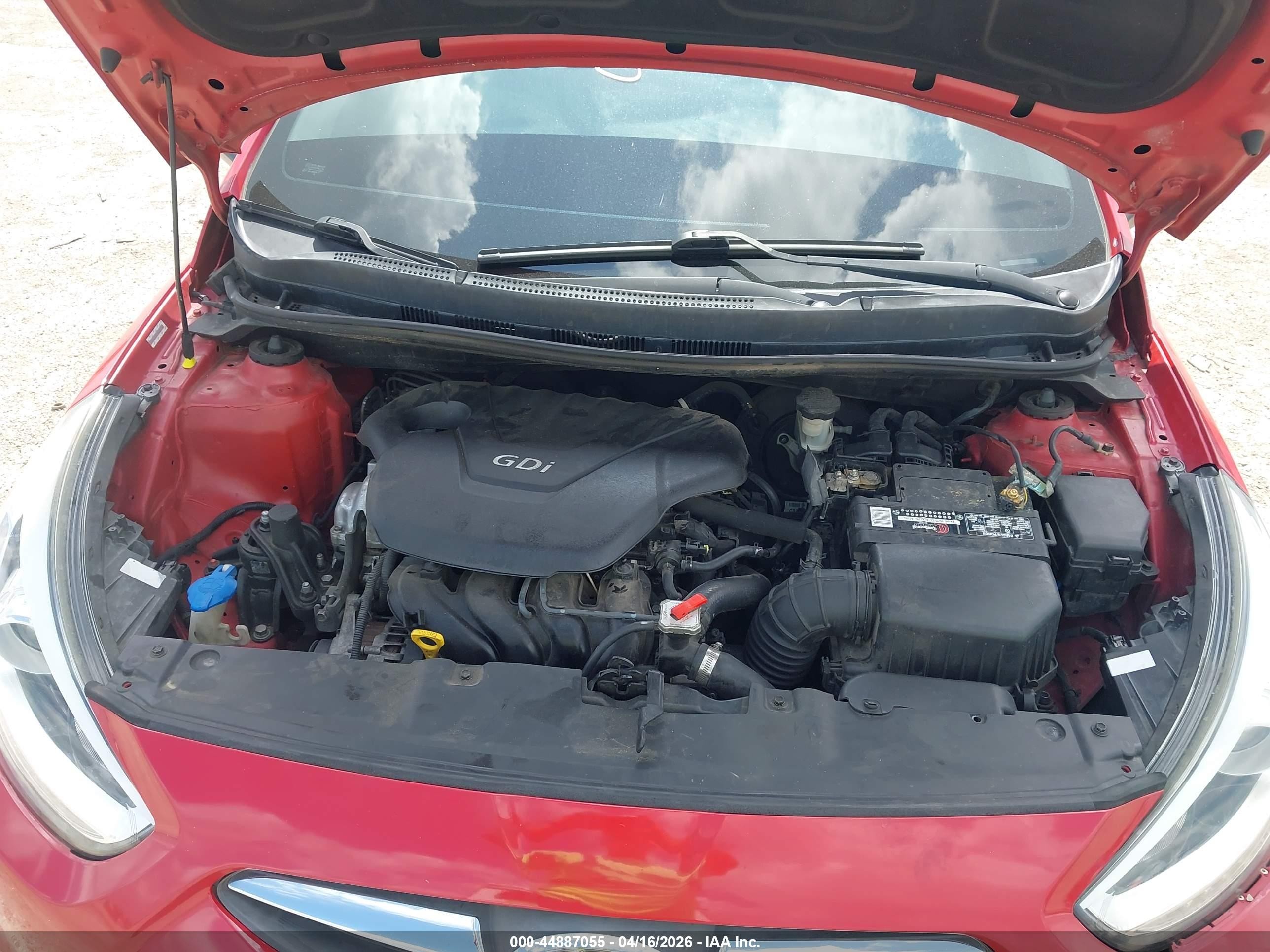 2014 Hyundai Accent Gls Красный vin: KMHCU4AE4EU624608