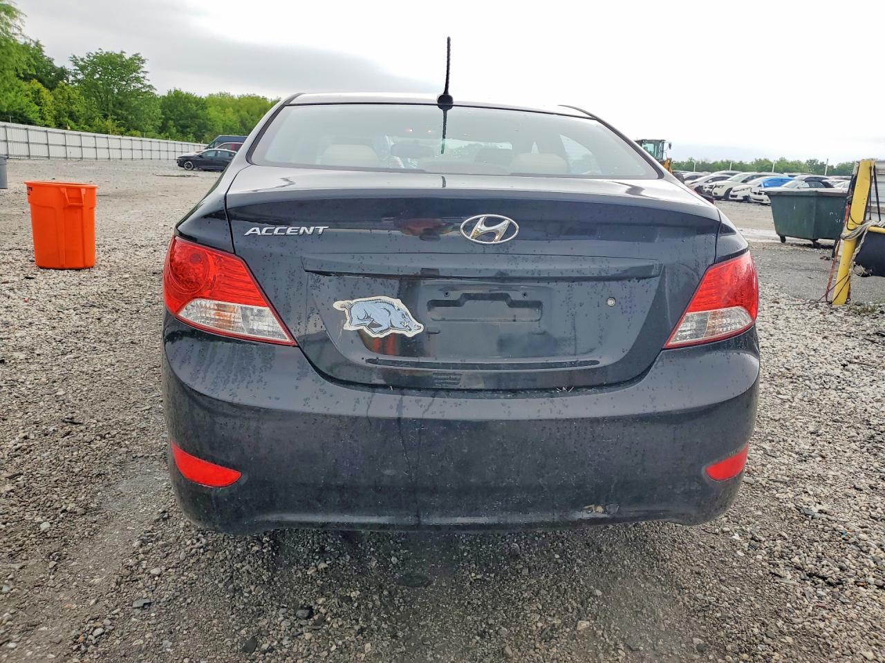 2014 Hyundai Accent Gls Black vin: KMHCU4AE4EU677812