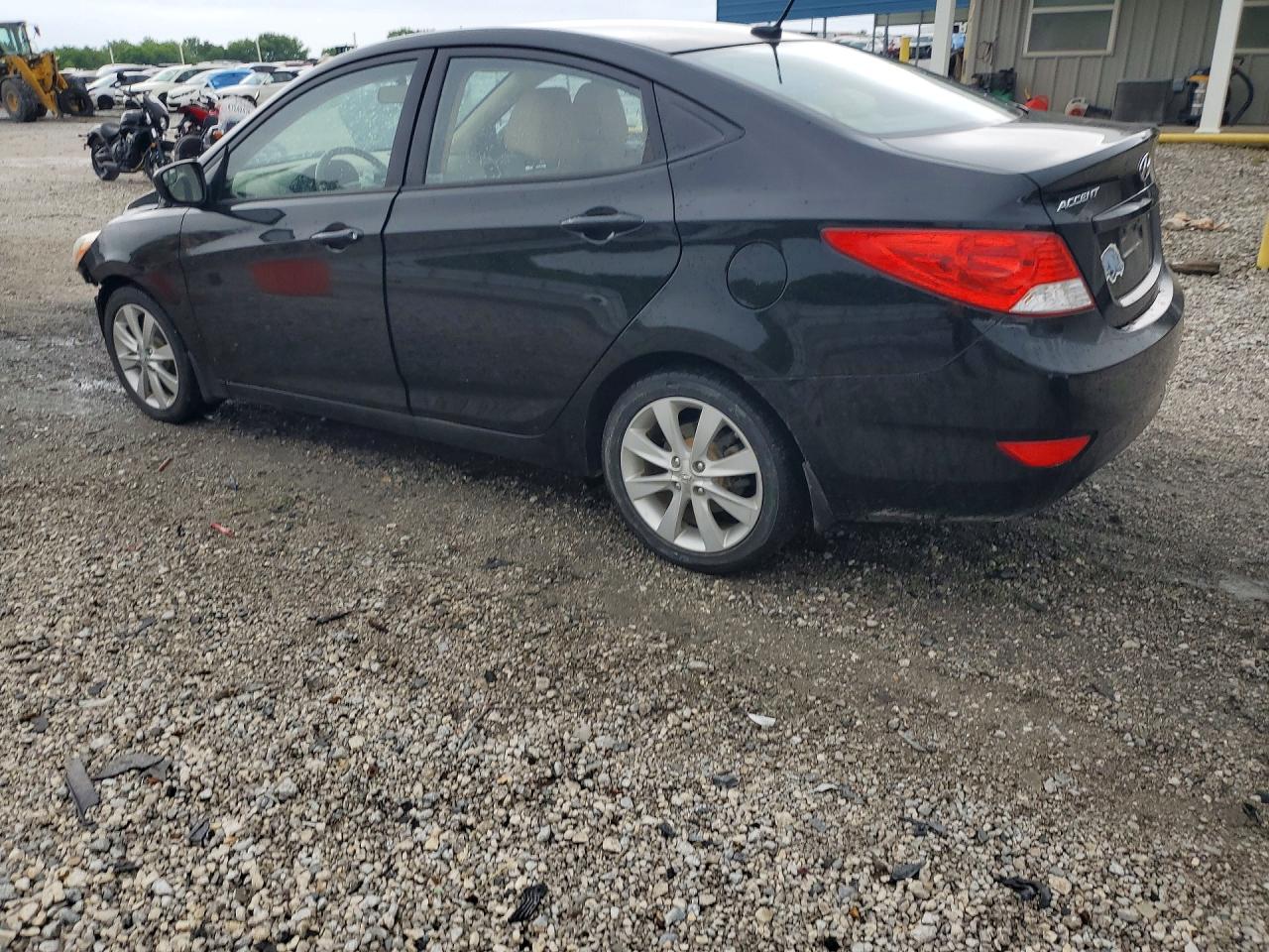 2014 Hyundai Accent Gls Black vin: KMHCU4AE4EU677812