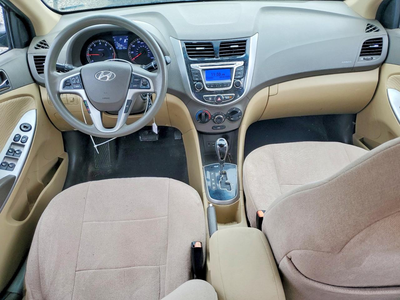 2014 Hyundai Accent Gls Black vin: KMHCU4AE4EU677812