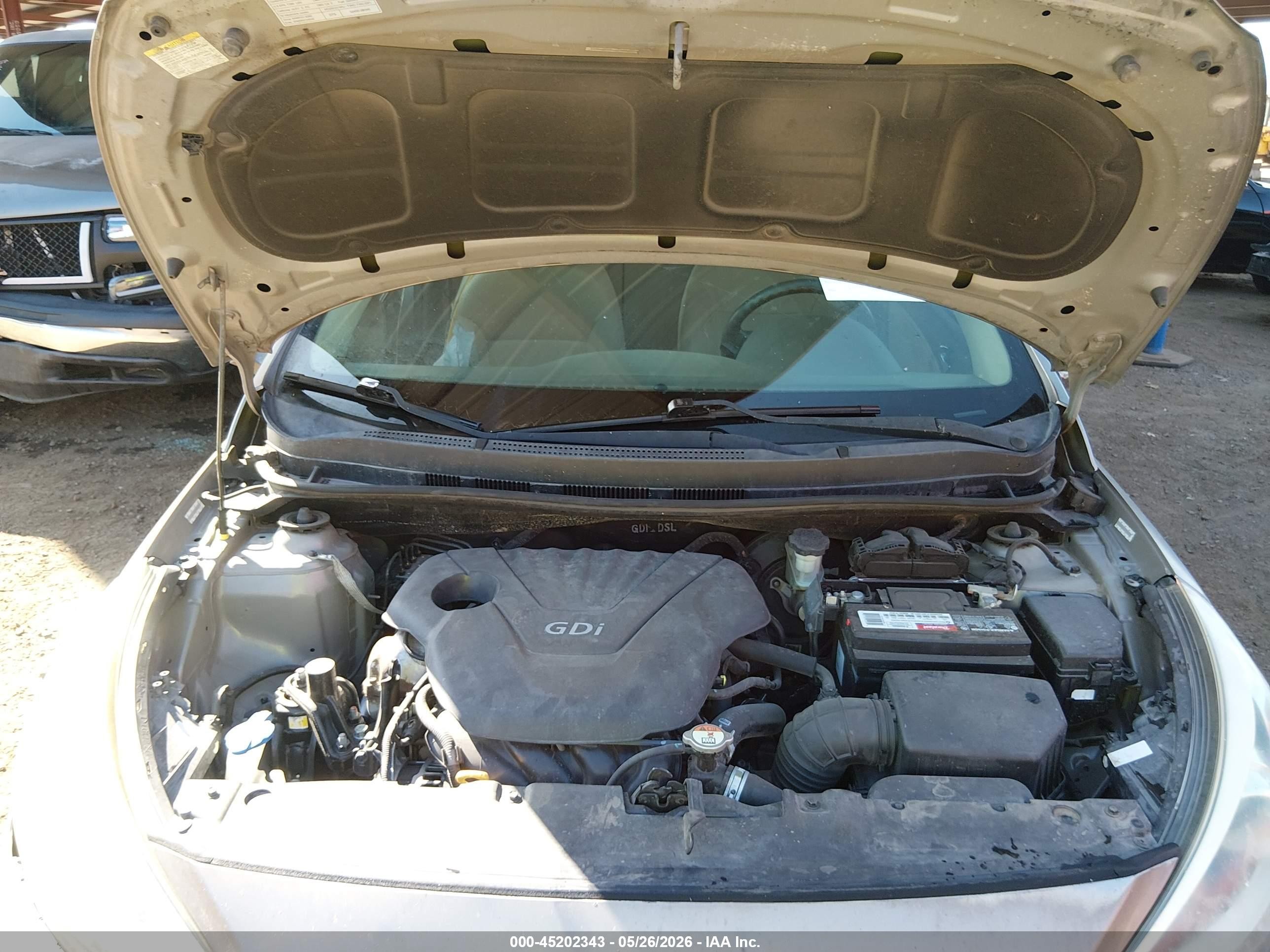 2014 Hyundai Accent Gls Gray vin: KMHCU4AE4EU765601