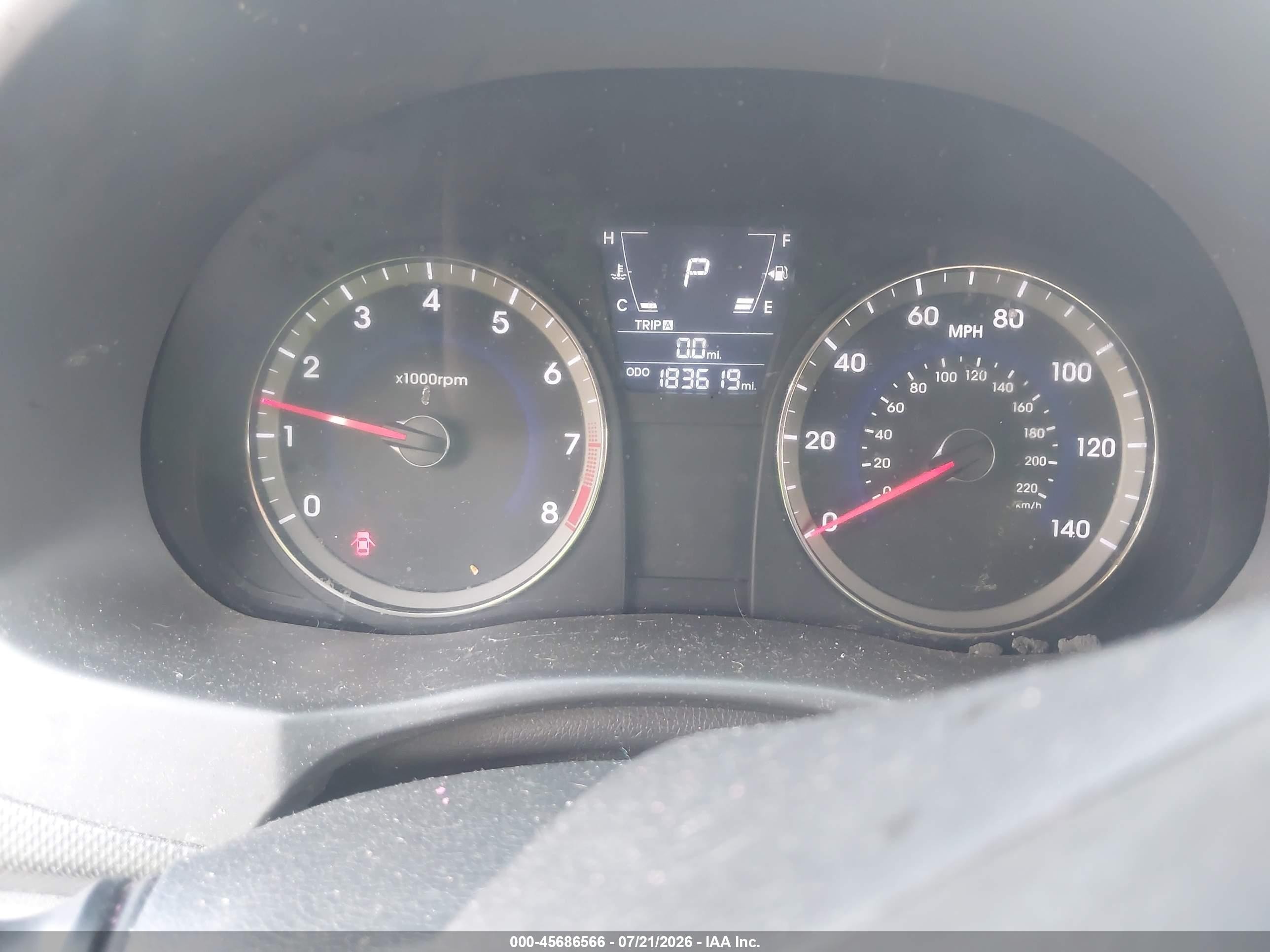 2014 Hyundai Accent Gls Black vin: KMHCU4AE4EU769082