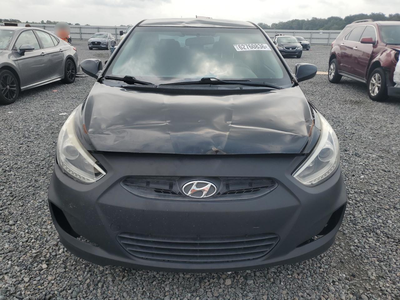 2014 Hyundai Accent Gls Black vin: KMHCU4AE5EU608689