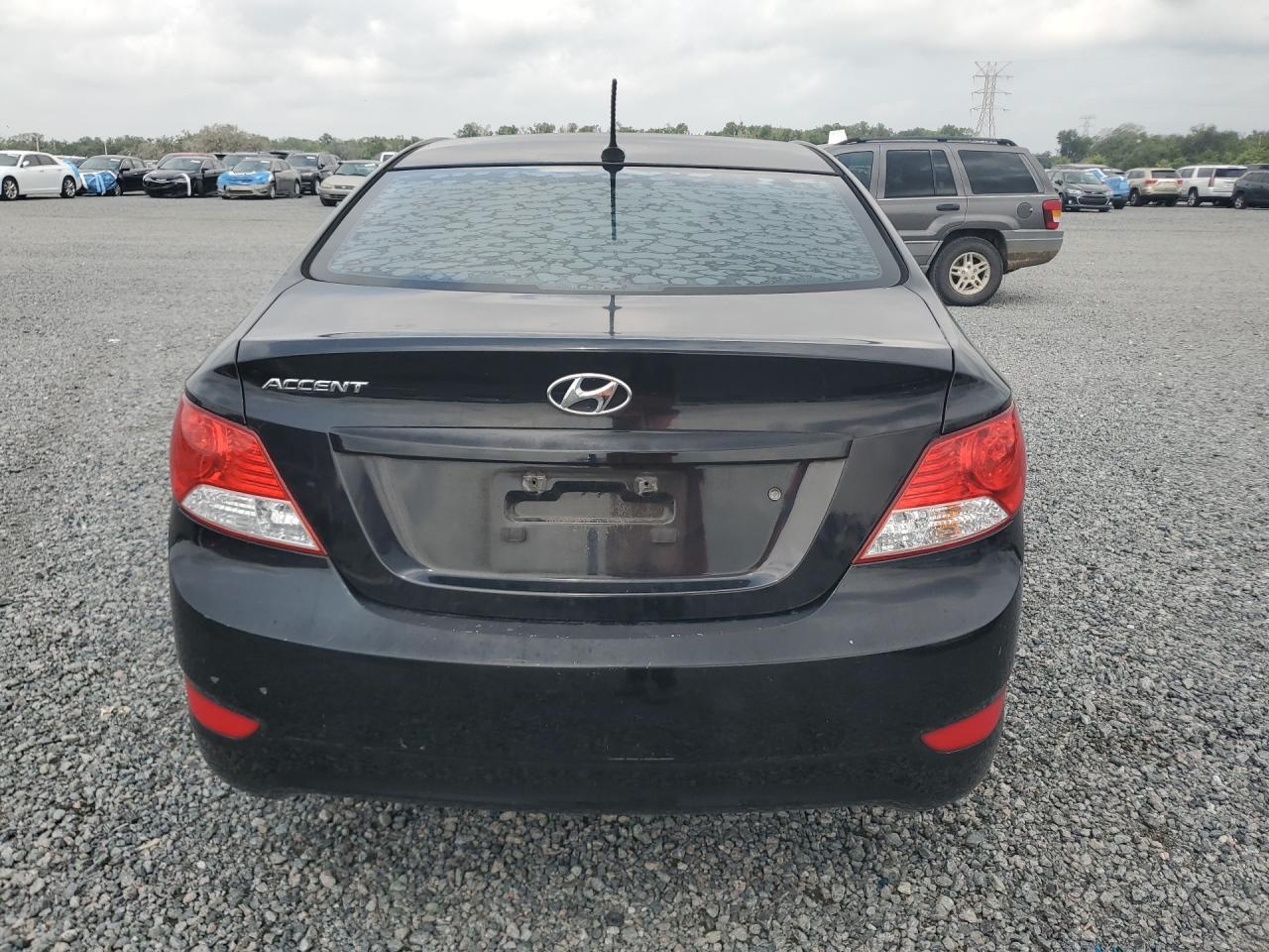 2014 Hyundai Accent Gls Black vin: KMHCU4AE5EU608689