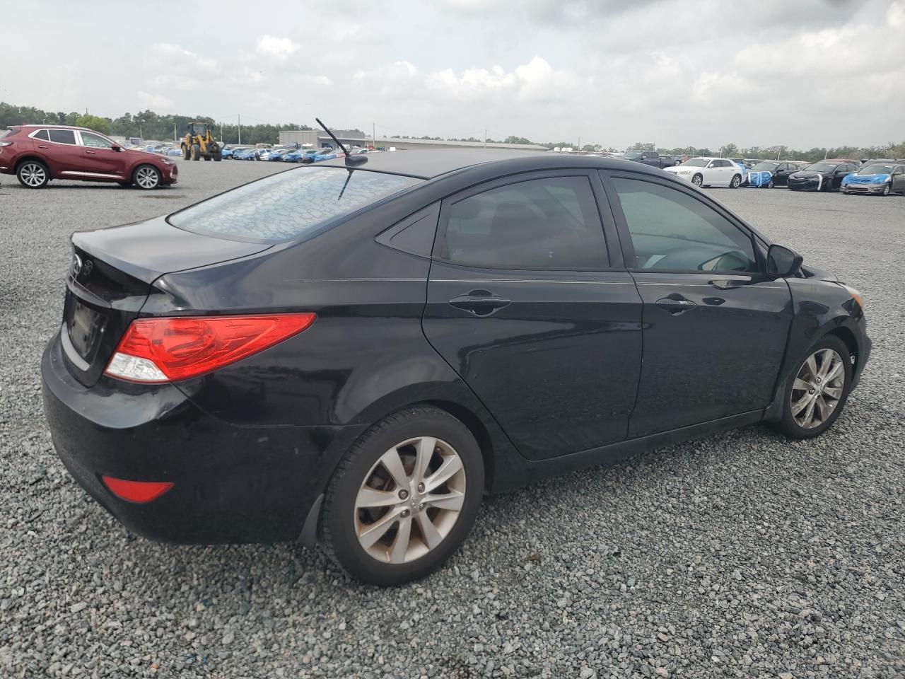 2014 Hyundai Accent Gls Black vin: KMHCU4AE5EU608689