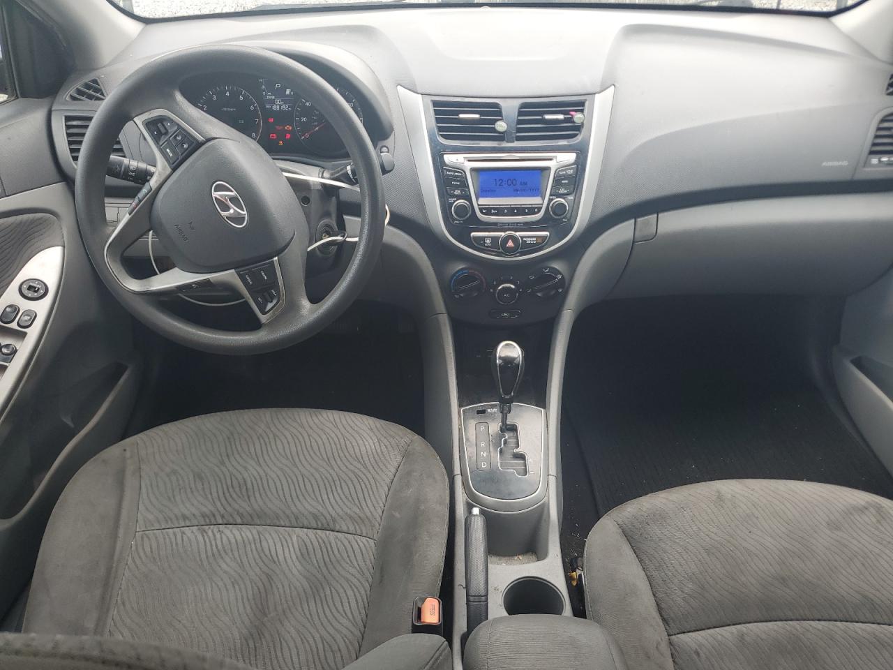 2014 Hyundai Accent Gls Black vin: KMHCU4AE5EU608689