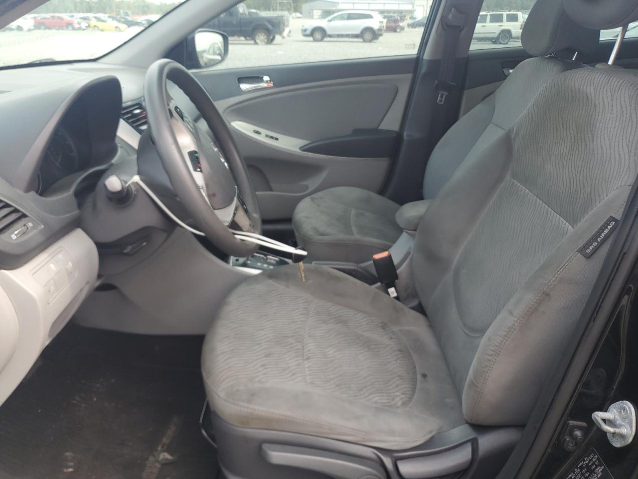 2014 Hyundai Accent Gls Black vin: KMHCU4AE5EU608689