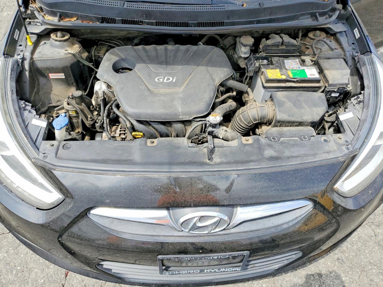 2014 Hyundai Accent Gls Black vin: KMHCU4AE5EU747365