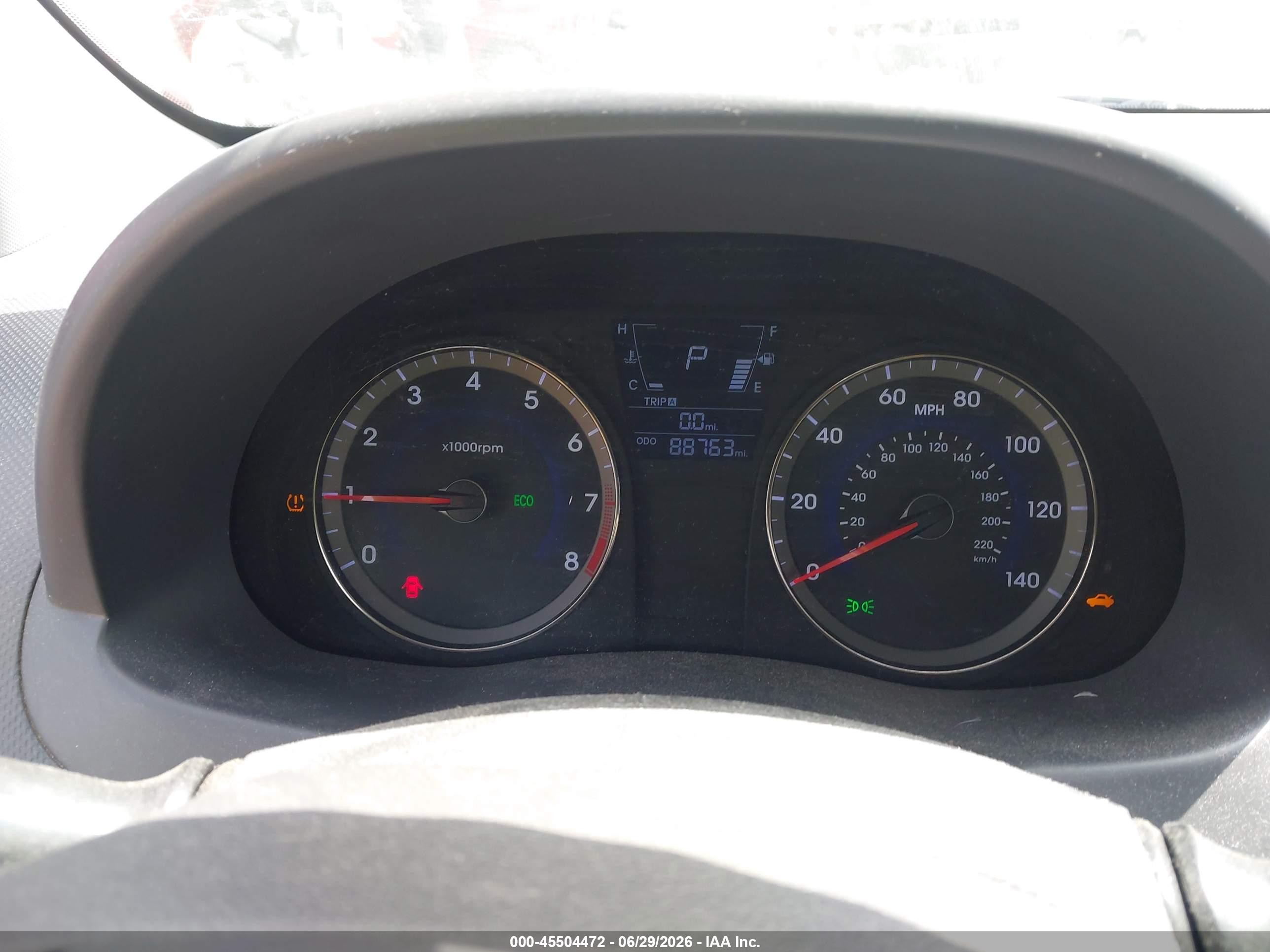2014 Hyundai Accent Gls Red vin: KMHCU4AE5EU761668