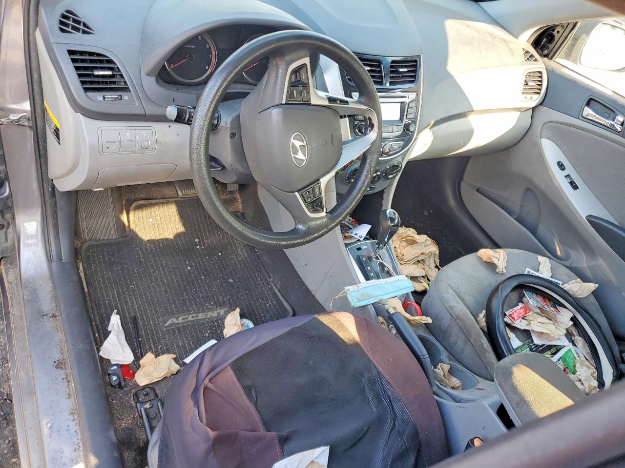 2014 Hyundai Accent Gls Gray vin: KMHCU4AE5EU769835