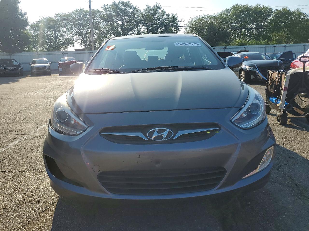 2014 Hyundai Accent Gls Gray vin: KMHCU4AE5EU769835