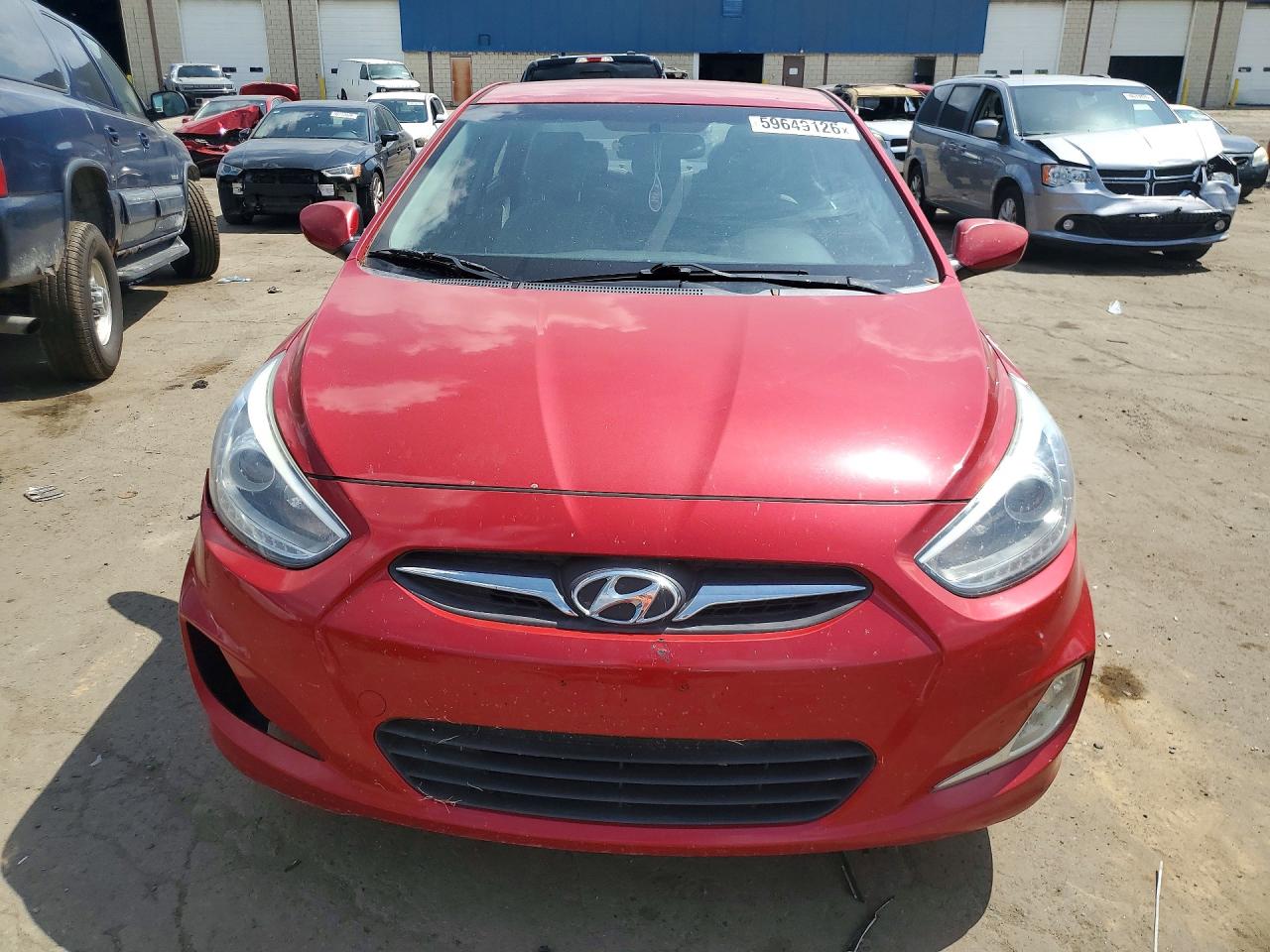 2014 Hyundai Accent Gls Red vin: KMHCU4AE5EU770113