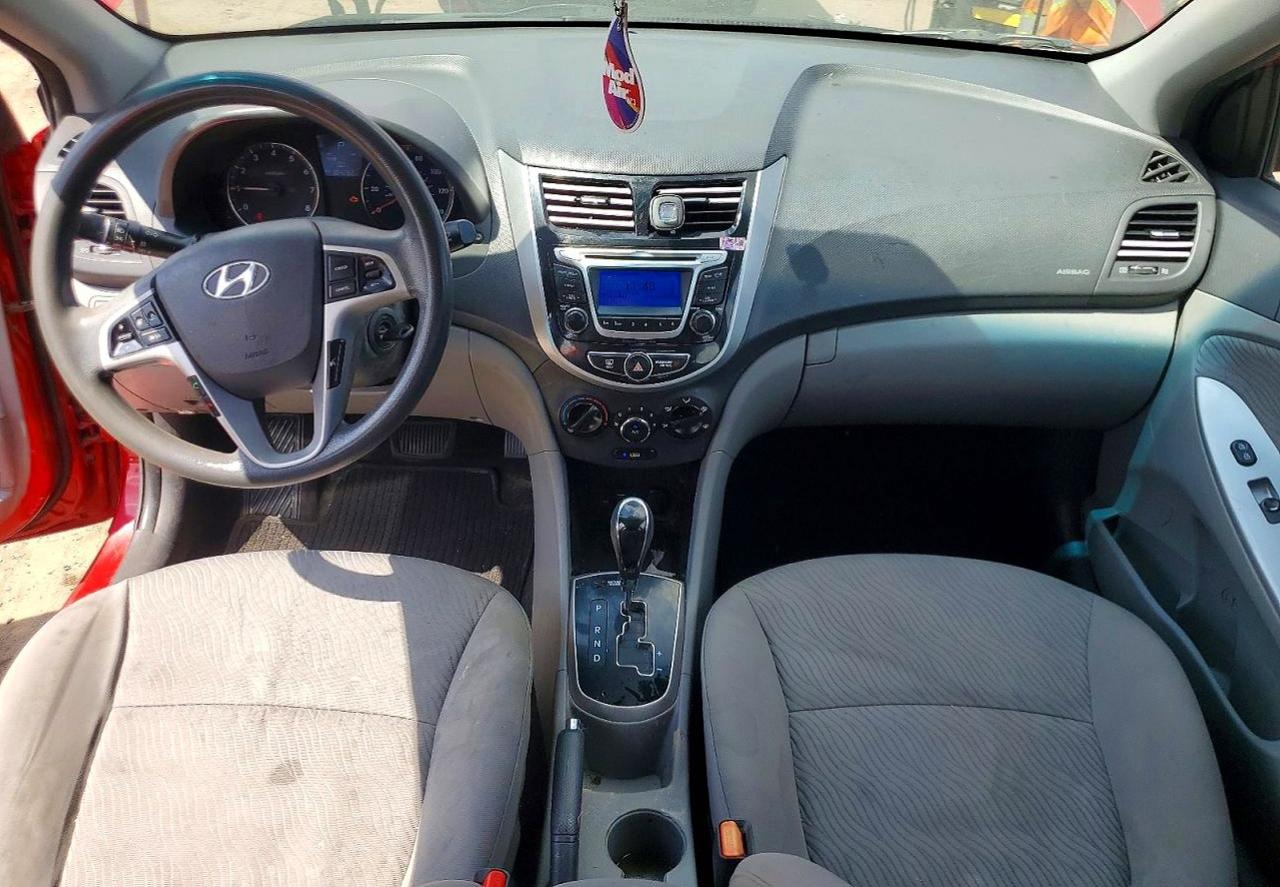 2014 Hyundai Accent Gls Red vin: KMHCU4AE5EU770113