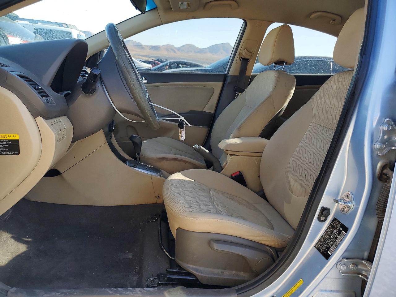 2012 Hyundai Accent Blue vin: KMHCU4AE6CU075829