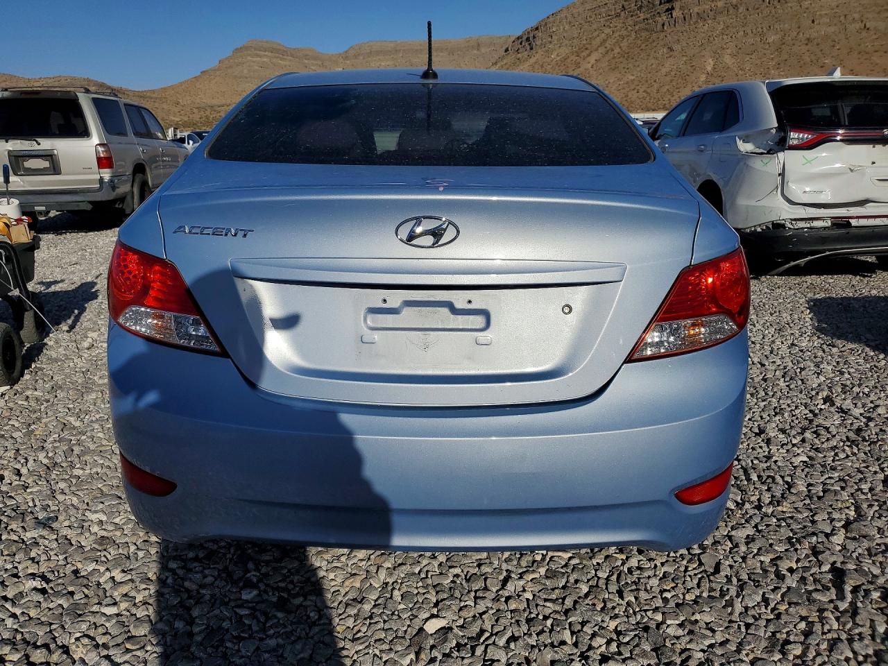 2012 Hyundai Accent Blue vin: KMHCU4AE6CU075829