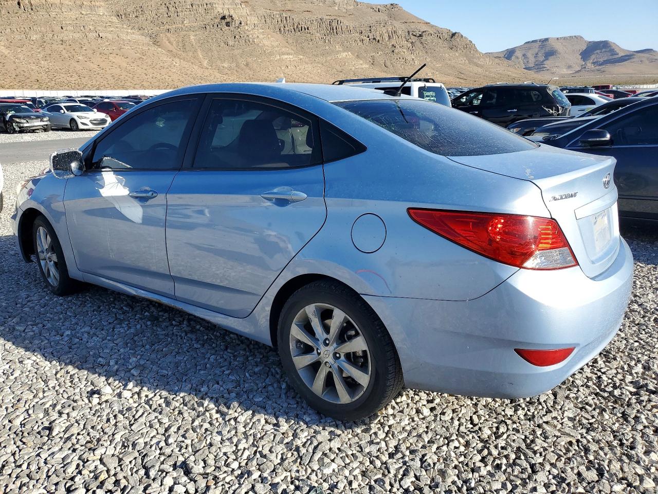 2012 Hyundai Accent Blue vin: KMHCU4AE6CU075829