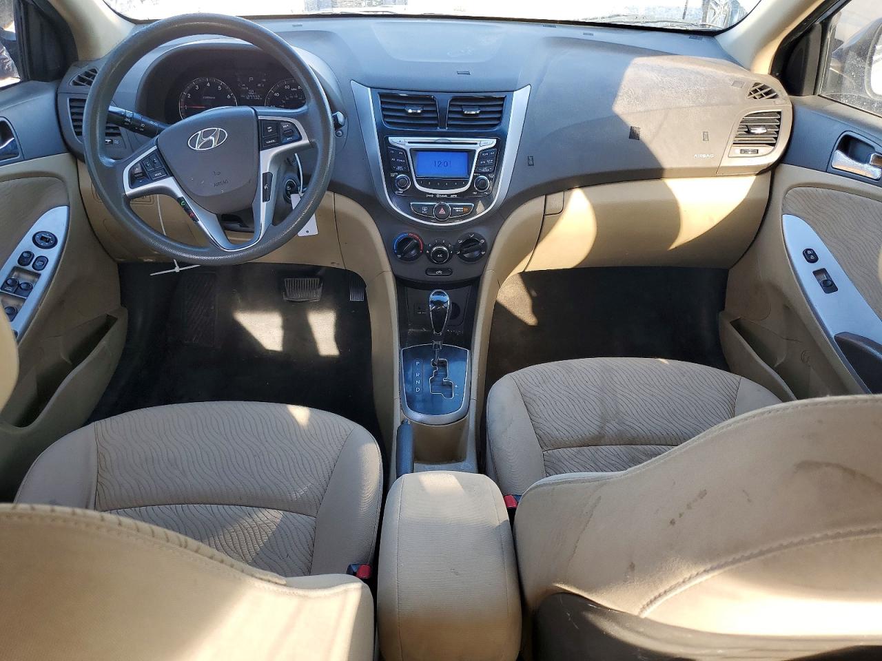 2012 Hyundai Accent Blue vin: KMHCU4AE6CU075829