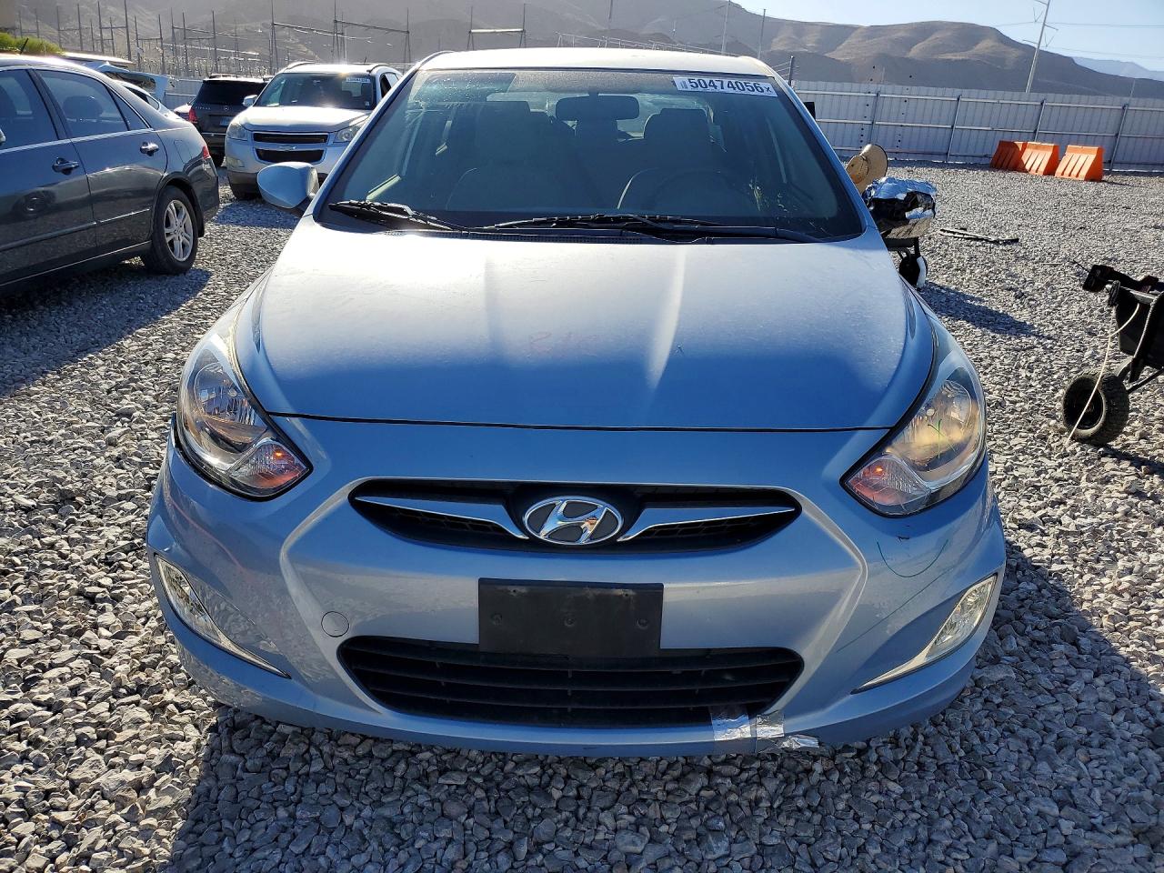 2012 Hyundai Accent Blue vin: KMHCU4AE6CU075829