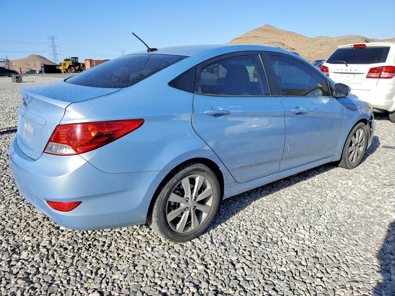 2012 Hyundai Accent Blue vin: KMHCU4AE6CU075829