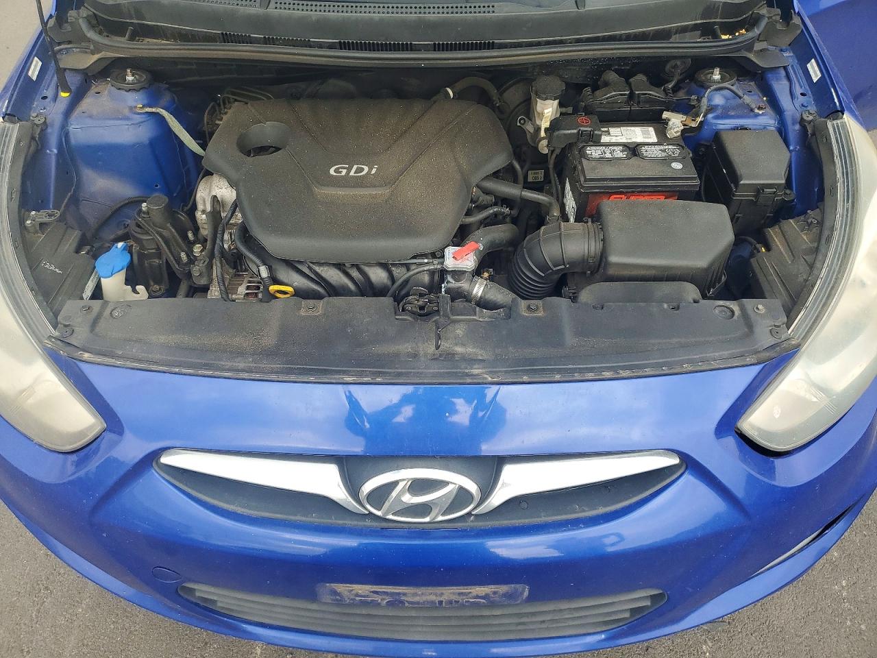 2012 Hyundai Accent Gls Blue vin: KMHCU4AE6CU182301