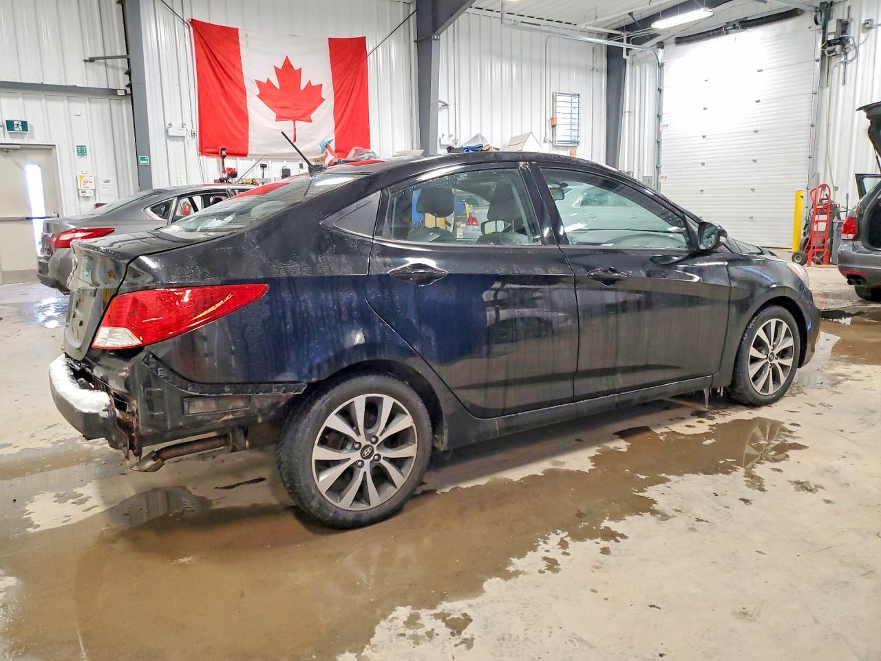 2014 Hyundai Accent Gls Black vin: KMHCU4AE6EU660882