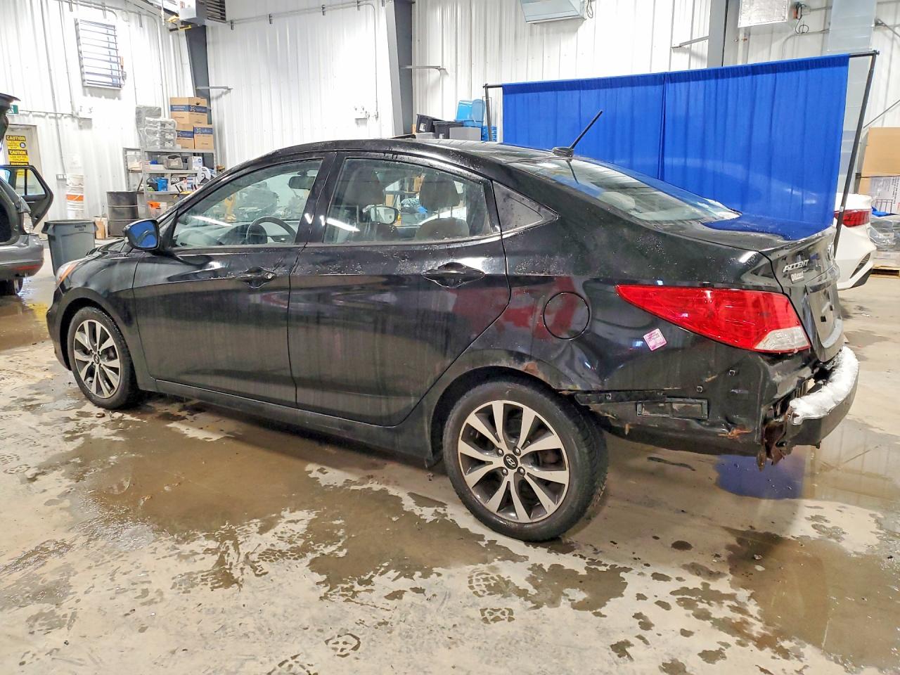 2014 Hyundai Accent Gls Black vin: KMHCU4AE6EU660882