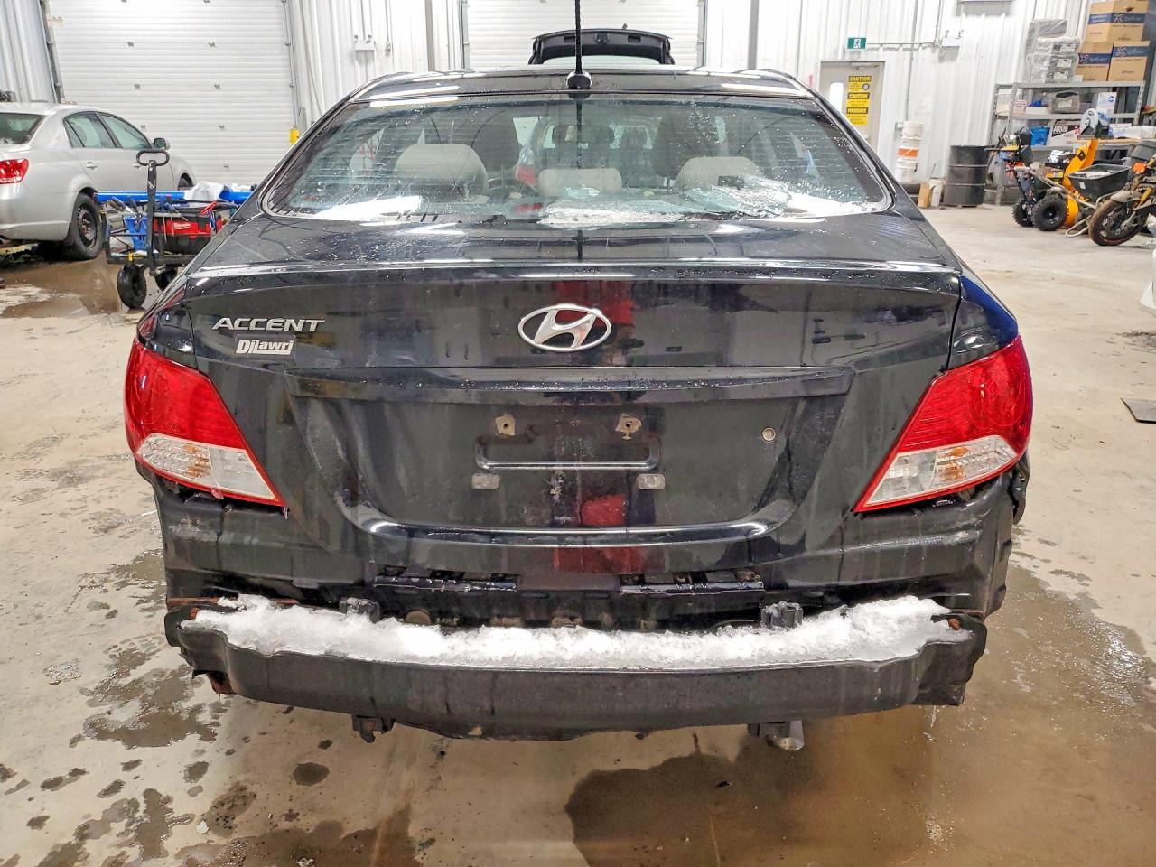 2014 Hyundai Accent Gls Black vin: KMHCU4AE6EU660882