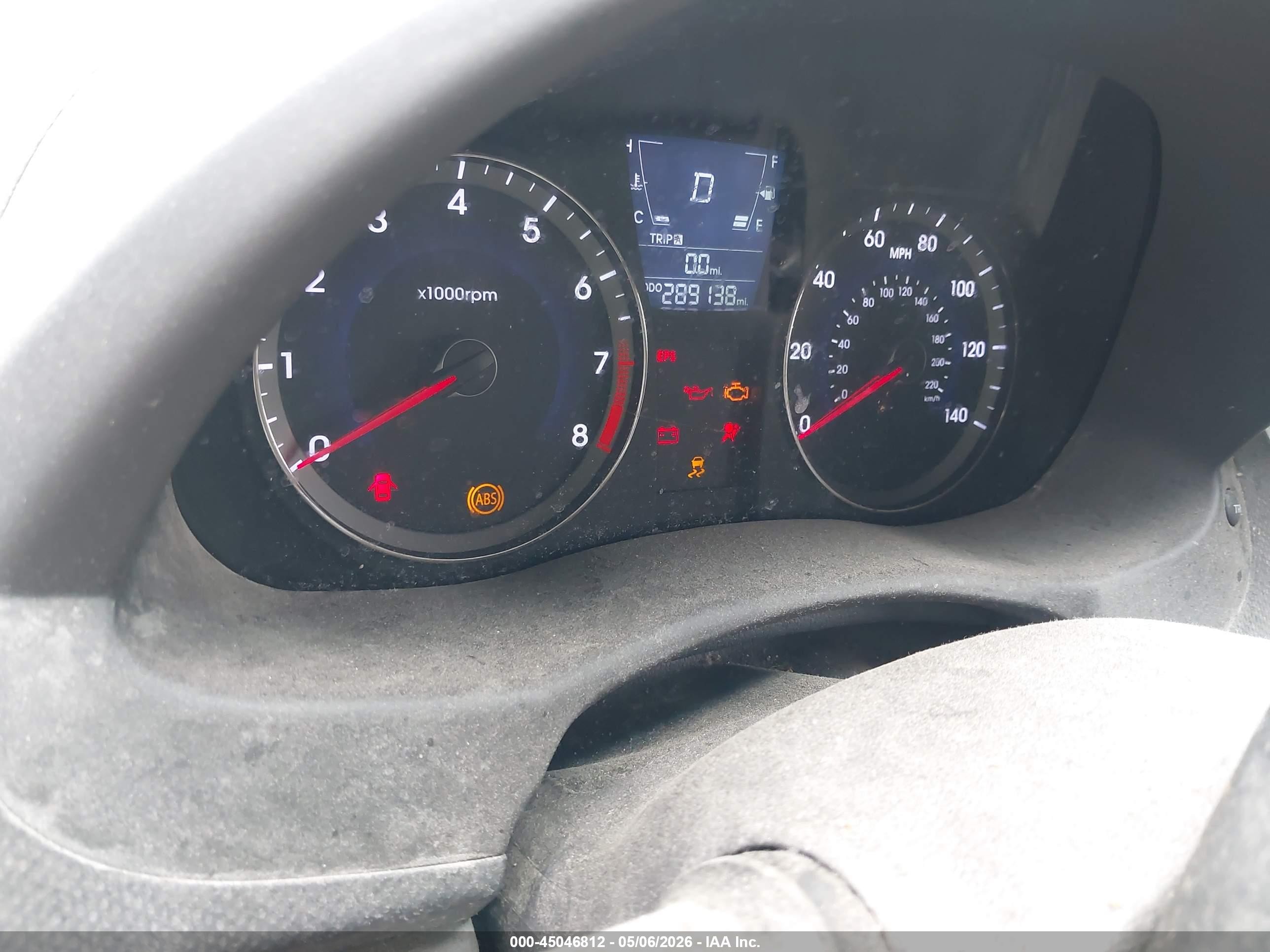 2012 Hyundai Accent Gls Blue vin: KMHCU4AE7CU063639
