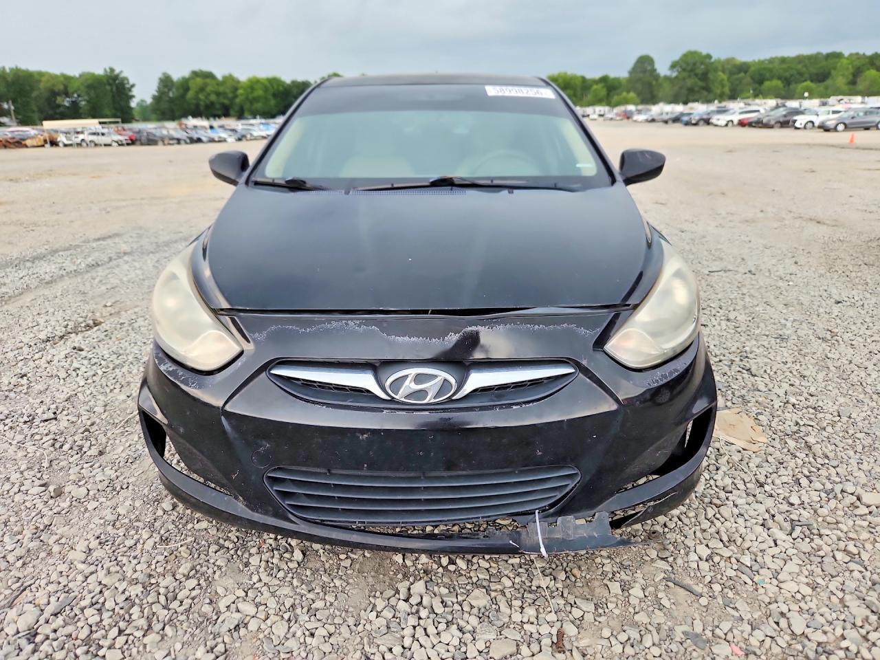 2012 Hyundai Accent Gls Black vin: KMHCU4AE7CU084166