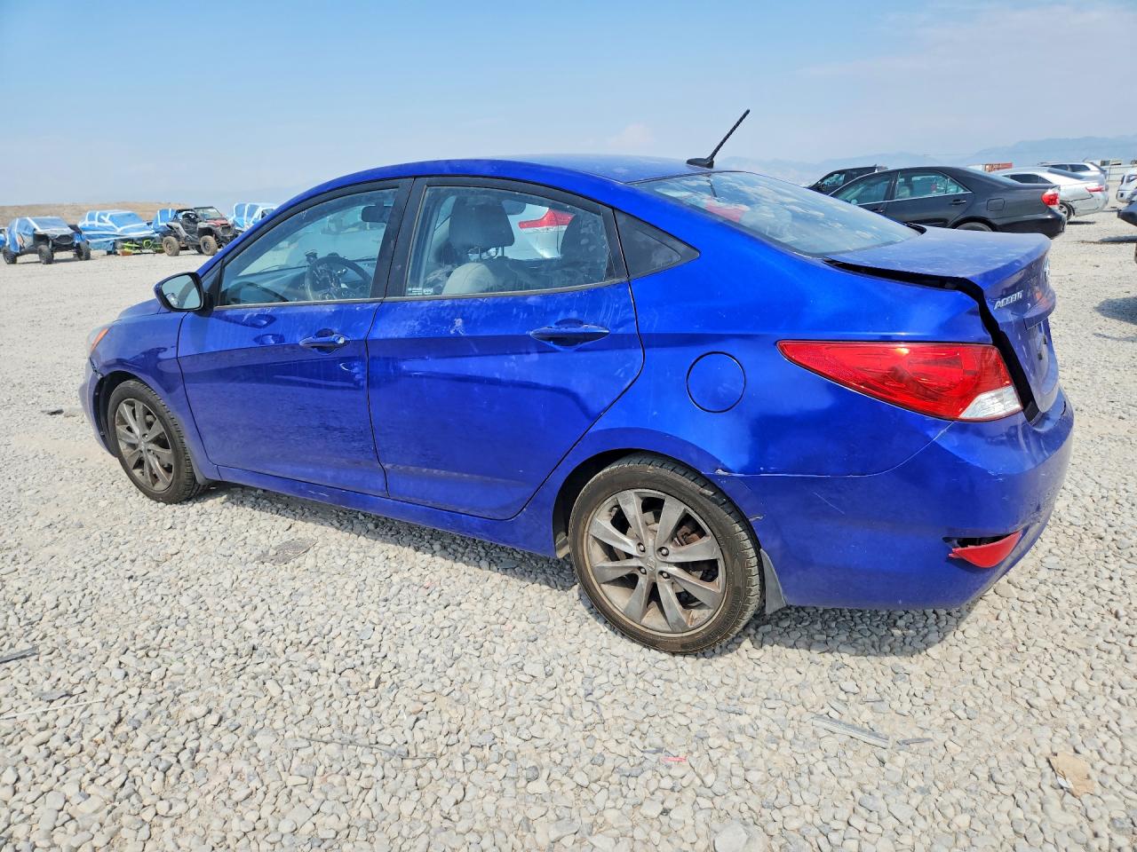 2012 Hyundai Accent Gls Blue vin: KMHCU4AE7CU115786