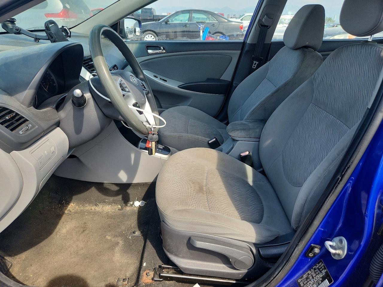2012 Hyundai Accent Gls Blue vin: KMHCU4AE7CU115786