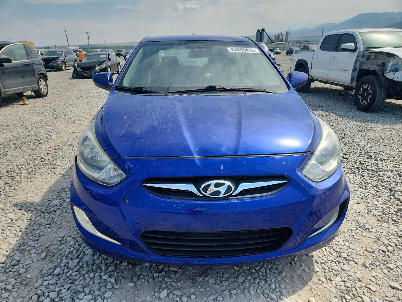2012 Hyundai Accent Gls Blue vin: KMHCU4AE7CU115786