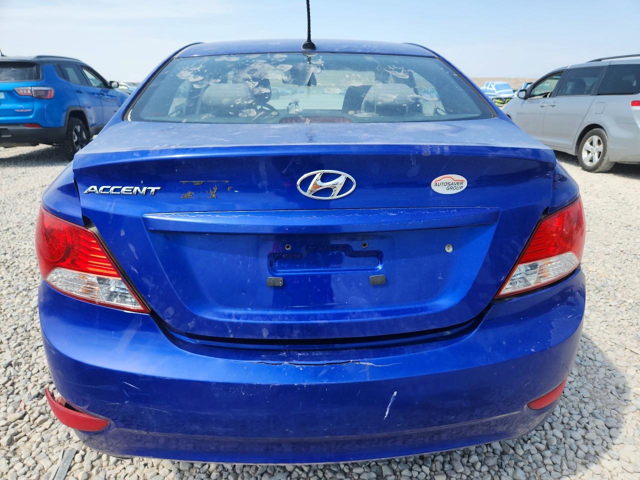 2012 Hyundai Accent Gls Blue vin: KMHCU4AE7CU115786