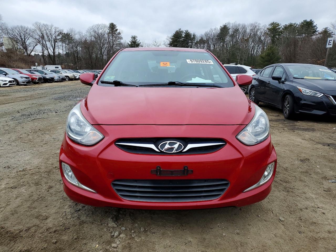 2012 Hyundai Accent Gls Red vin: KMHCU4AE7CU184803