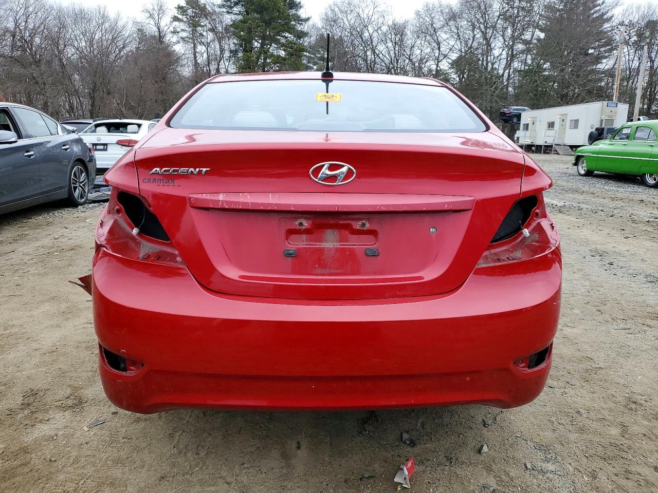 2012 Hyundai Accent Gls Red vin: KMHCU4AE7CU184803