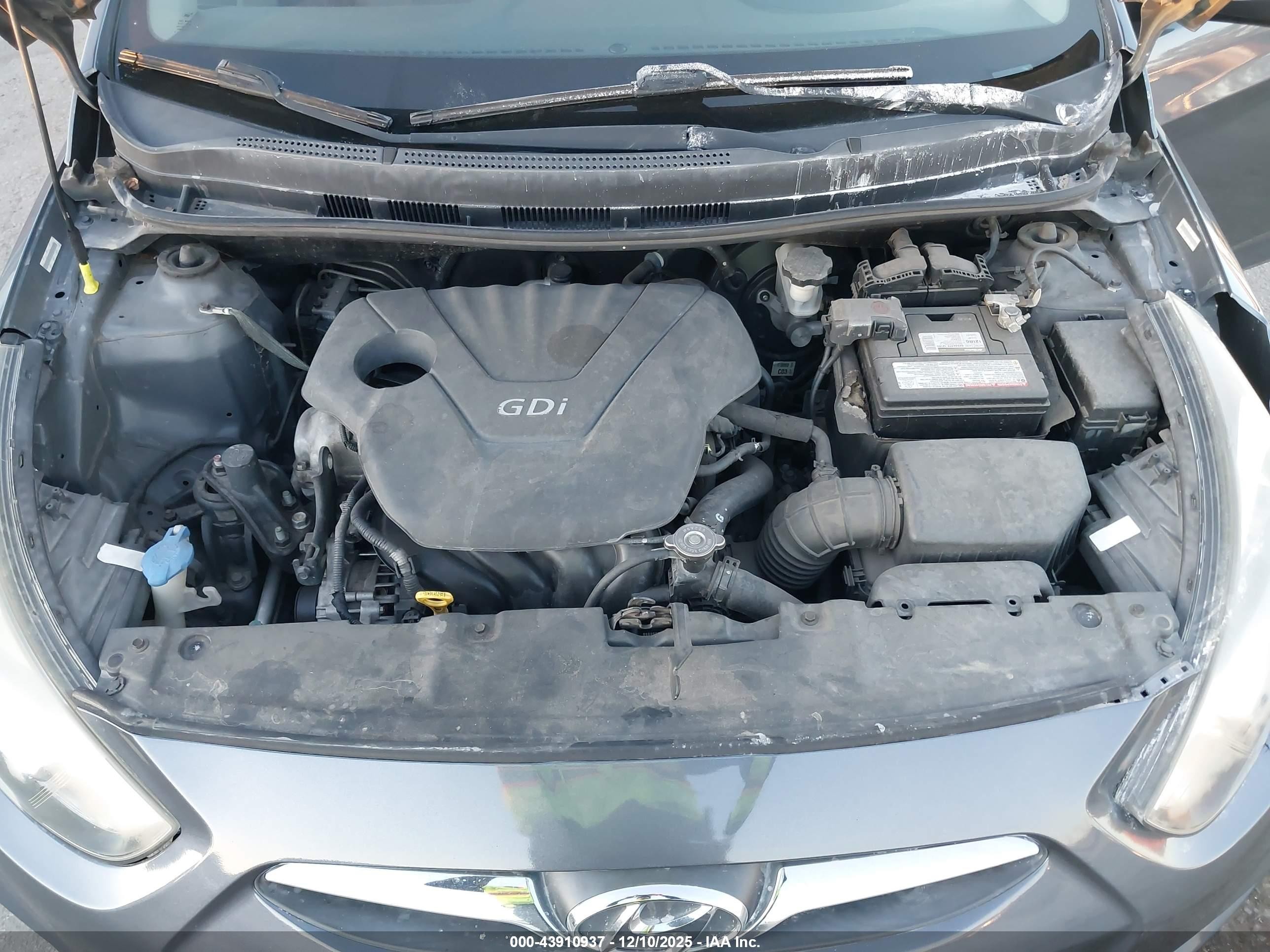 2012 Hyundai Accent Gls Gray vin: KMHCU4AE7CU267180
