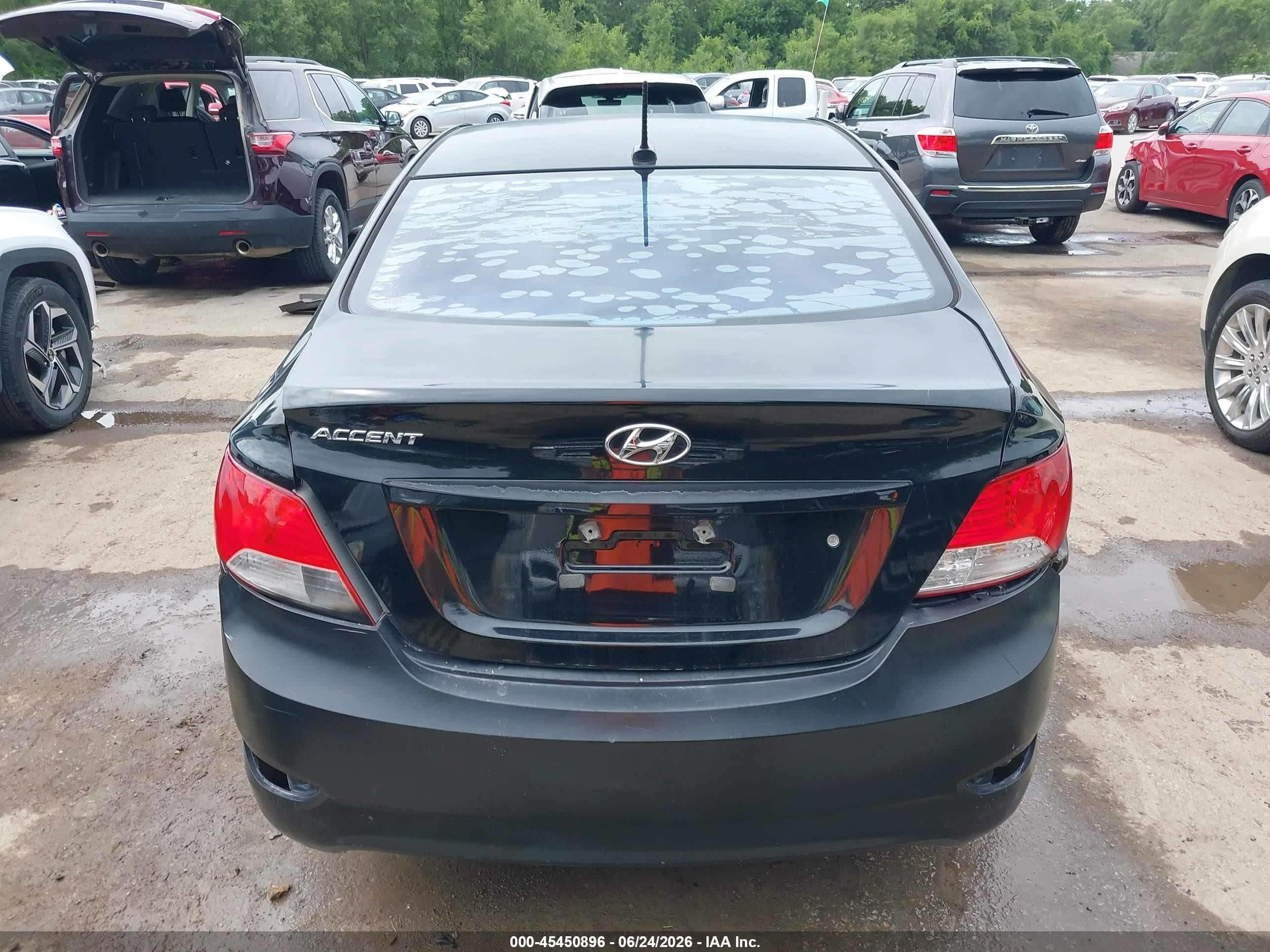 2013 Hyundai Accent Gls Черный vin: KMHCU4AE7DU289424